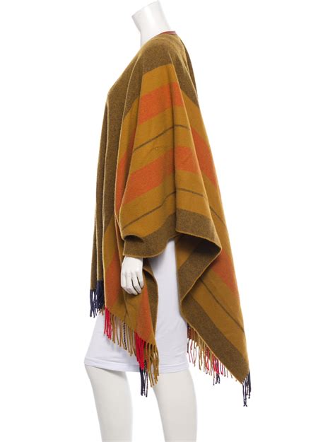 hermes fringed poncho terra cotta|Hermès Rocabar Fringe Poncho .